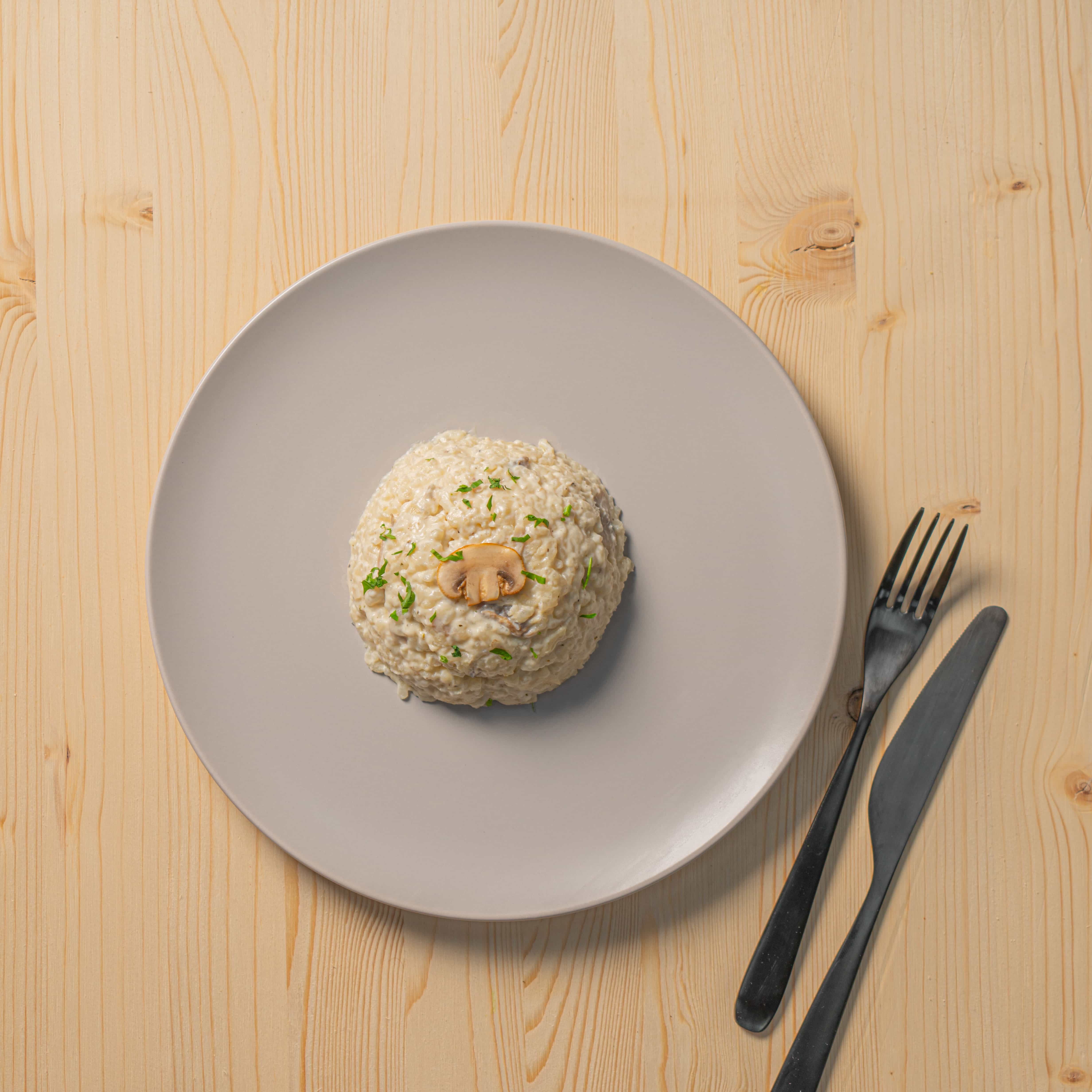Three Cheese Mushroom Risotto (V)