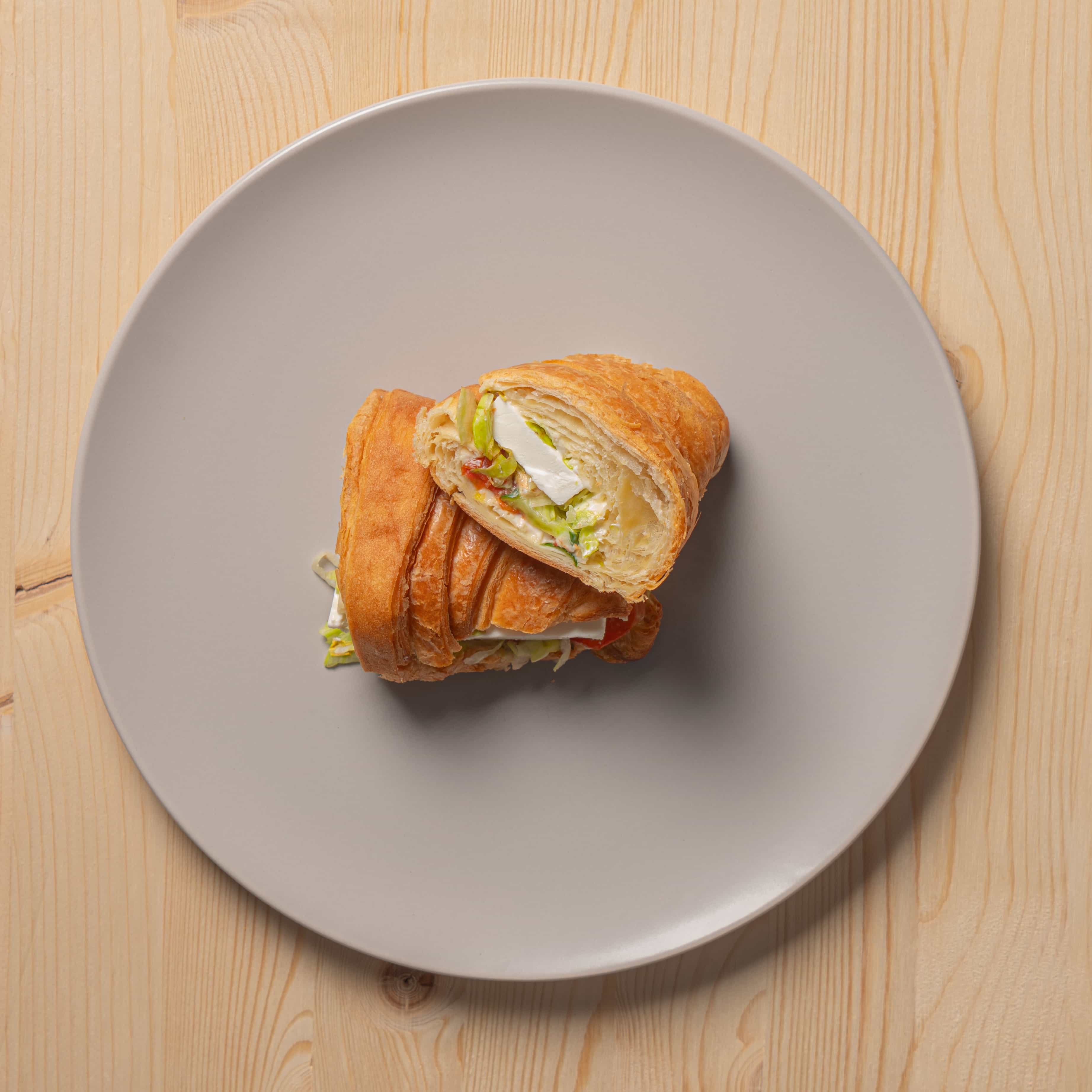 Feta Cheese, Olives and Zaatar Croissant (V)