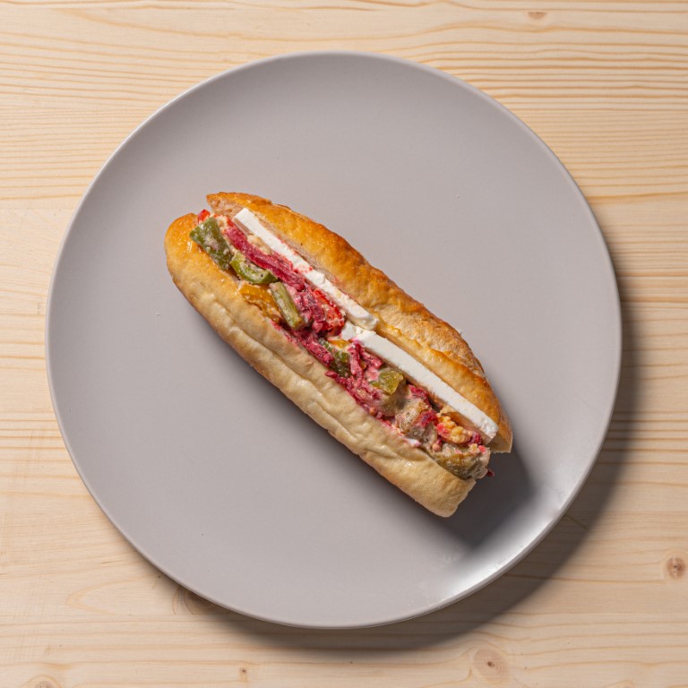 Mixed Vegetable Sandwich On Baguette (V)