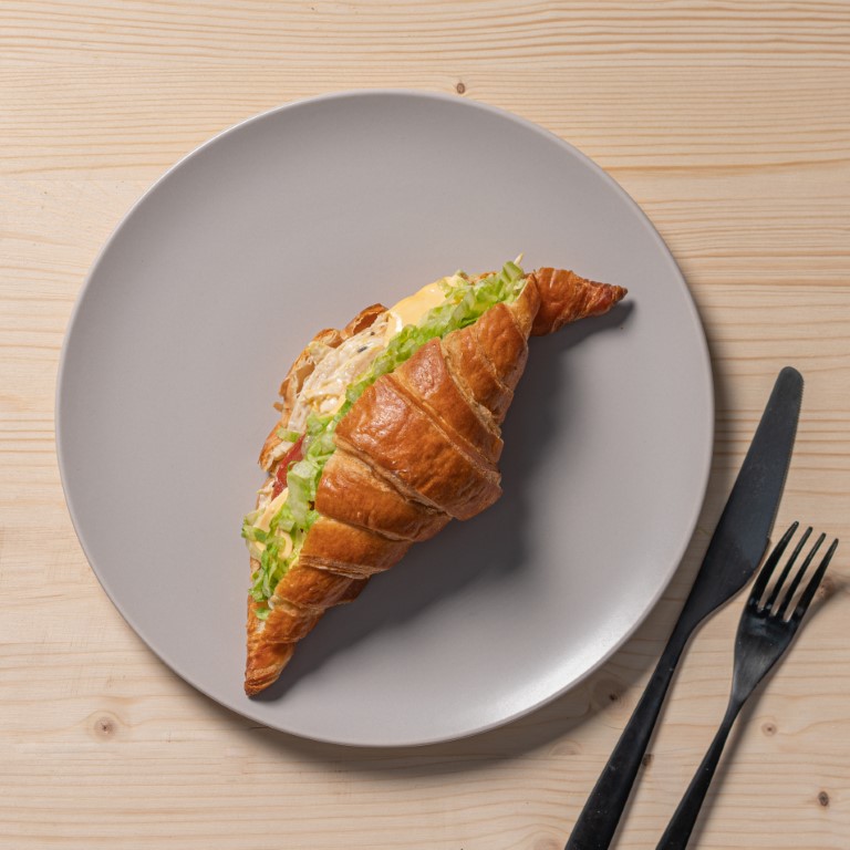 Pulled Chicken Croissant Sandwich