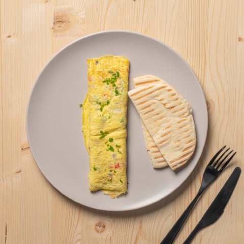 Spinach Omelete (V)