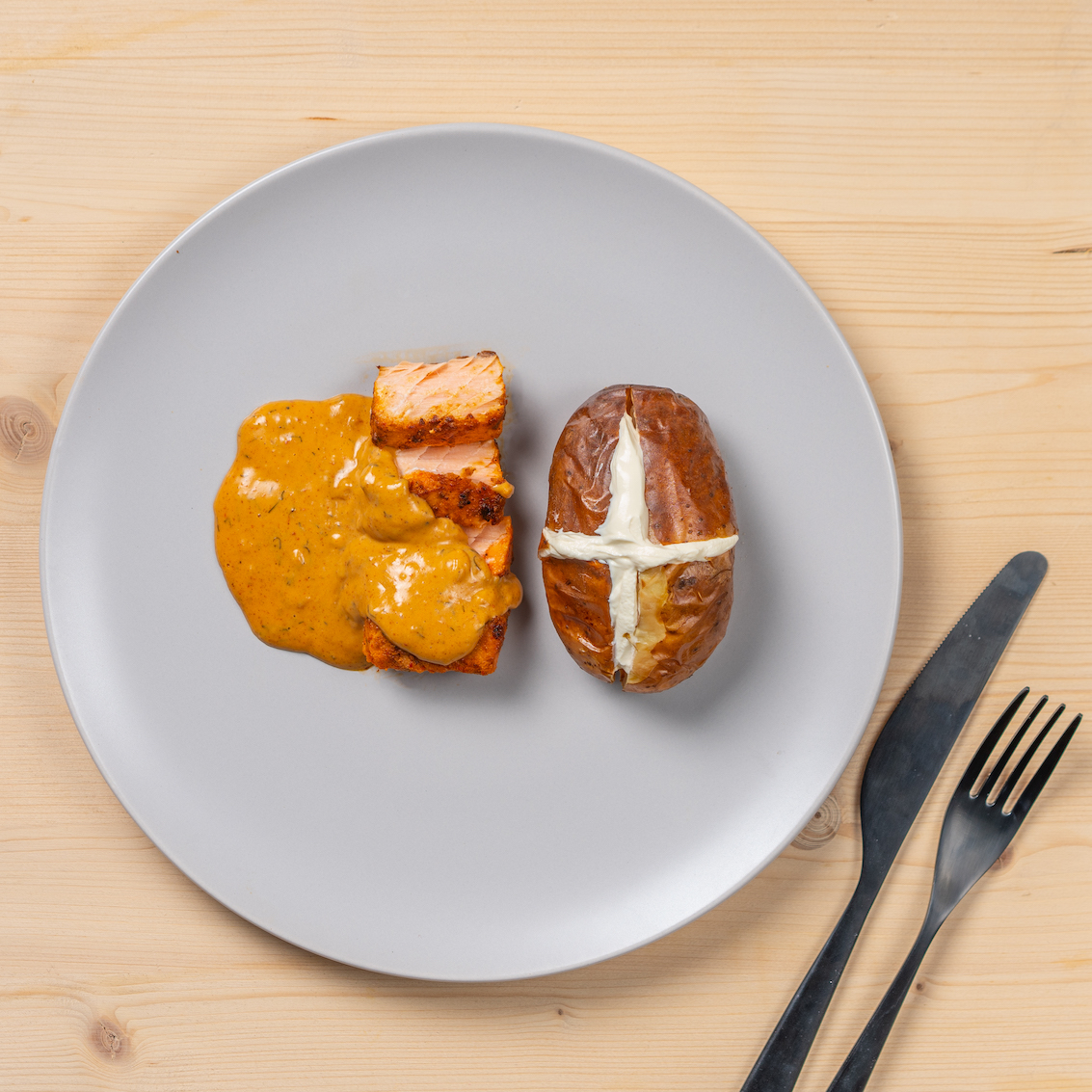 Creamy Paprika Salmon with Potato